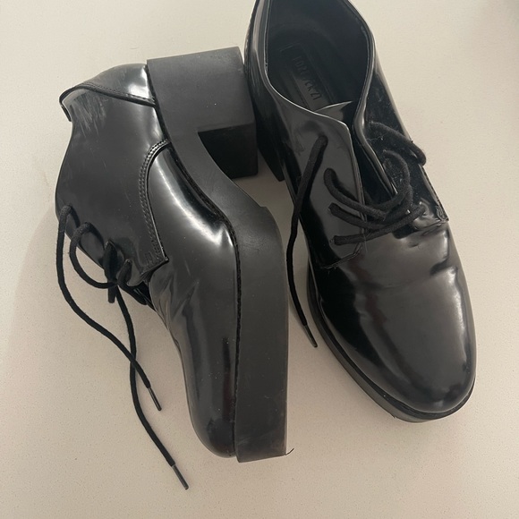 Worn once. Shiny platform for forever 21. - Picture 3 of 3